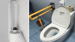 马桶扶手在卫生间里面的重要性【蓝品盾】