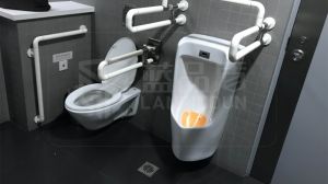 不锈钢无障碍卫生间扶手款式简约不占空间【蓝品盾】