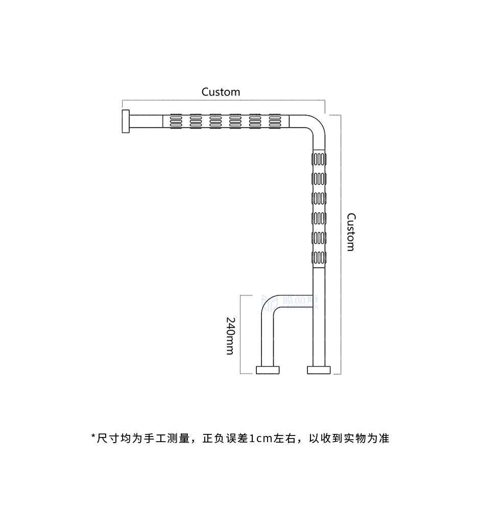 尼龙不锈钢洗手间扶手